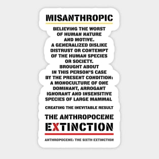 MISANTHROPY Sticker